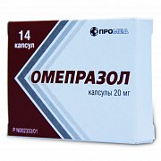 Омепразол капсулы 20 мг 14 шт. Омепразол капсулы 20 мг 14 шт.