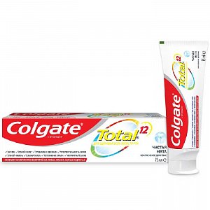 Colgate Зубная паста Total 12 Чистая мята 75мл
