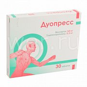 Дуопресс таблетки 160 мг+12,5 мг 30 шт. Дуопресс