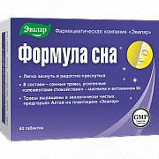 Формула сна таблетки 40 шт. Эвалар (БАД) Формула сна таблетки 40 шт. Эвалар (БАД)