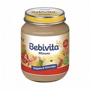 Bebivita Пюре Яблоко 100 г с 4 мес.