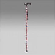 Трость Армед YU821 Красная с цветами с УПС