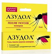 Азудол гель после укусов комаров 8мл Азудол гель после укусов комаров 8мл