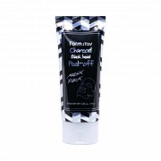 FarmStay Маска-пленка очищающая с углем 100 мл Charcoal Black Head Peel-off Mask Pack