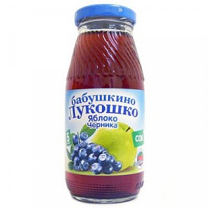 Бабушкино лукошко Сок яблоко и черника с 5 мес. 200 мл