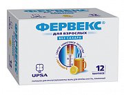 Фервекс порошок для приготовления раствора для приема внутрь пакетики 12 шт. лимон без сахара Фервекс