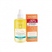 Vichy Capital Soleil Спрей двухфазный увлажняющий SPF50 200 мл + Матирующая эмульсия SPF50 50 мл