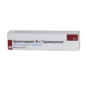 Целестодерм-В с гарамицином крем для наружного применения 15 г