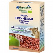 Fleur Alpine Каша молочная гречневая Organic 4 мес. с яблоком 200 г