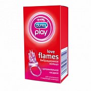 Durex Кольцо вибрационное Play Love Flames с дополнительной насадкой