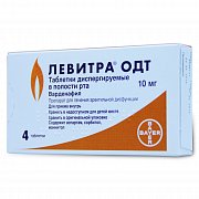 Левитра таблетки 10 мг 4шт Левитра таблетки 10 мг 4шт