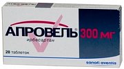 Апровель таблетки покрытые пленочной оболочкой 300 мг 28 шт. Апровель таблетки покрытые пленочной оболочкой 300 мг 28 шт.