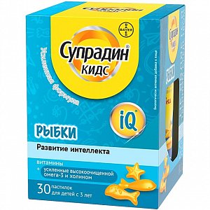 Супрадин Кидс рыбки пастилки жевательные 4 г 30 шт. (БАД)