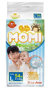 Momi Подгузники L 9-14 кг 54 шт.