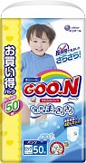 GooN Подгузники-трусики Ultra XL 12-20 кг 50 шт. для мальчиков 