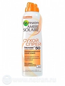 Гарньер Ambre Solaire Спрей сухой SPF50 200 мл