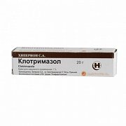 Клотримазол крем для наружного применения 1% туба 20 г Клотримазол крем для наружного применения 1% туба 20 г