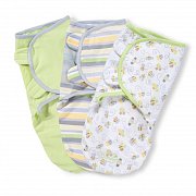 Summer Infant Конверт SwaddleMe пеленальный на липучке S M 3 шт. нейтральная, пчелки