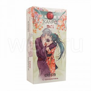 Kanpo Презервативы Sei с пупырышками 12 шт. белая упаковка