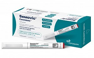 Семавик раствор для подкожного введения 0,25/0,5/1мг доза  3мл шприц-ручка 1 шт. + игла одноразовая 4 шт.