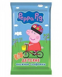 Авангард Пеппа Пиг Влажные Детские Салфетки 20 штук *3
