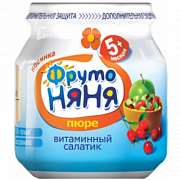 ФрутоНяня Пюре Витаминный салатик с 5 мес. 100 г