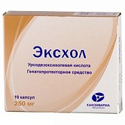 Эксхол капсулы 250 мг 10 шт. Эксхол капсулы 250 мг 10 шт.