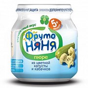 ФрутоНяня Пюре Цветная капуста с кабачком с 5 мес. 80 г
