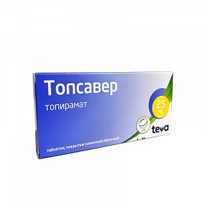 Топсавер таблетки покрытые пленочной оболочкой 25 мг 28 шт.